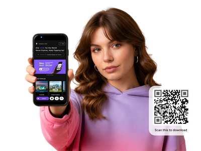 QR code to download Download the ZetSIM app