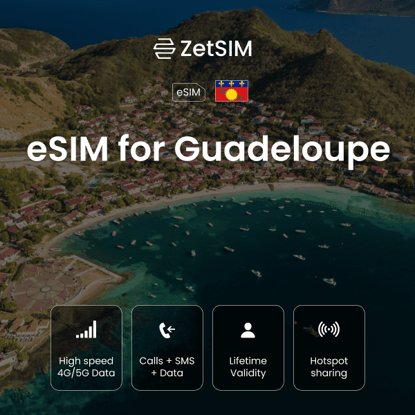 eSim für Guadeloupe 