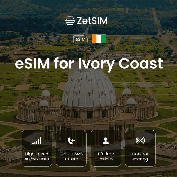 eSim für die Elfenbeinküste 