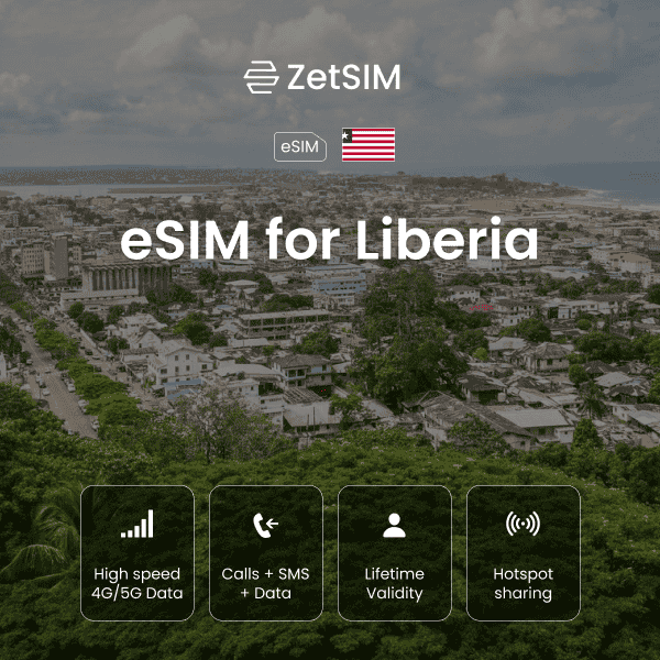 Liberia eSIM plan with unlimited 4G/5G data for travelers ÃƒÂ¢Ã¢â€šÂ¬Ã¢â‚¬Å“ fast coverage in Monrovia