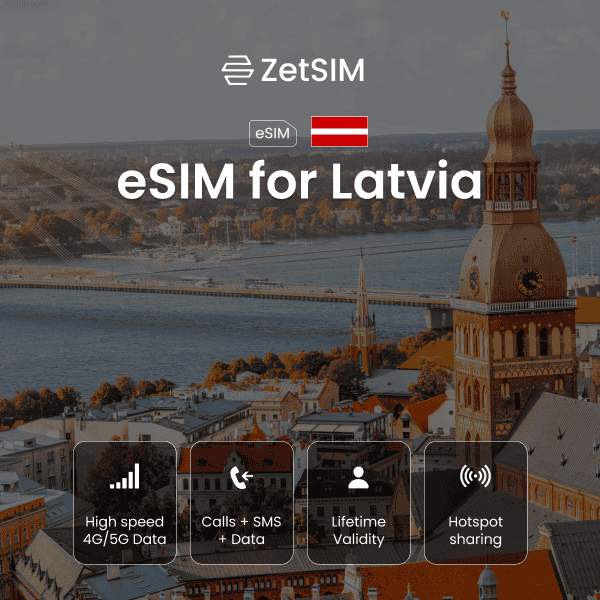 eSim für Lettland 