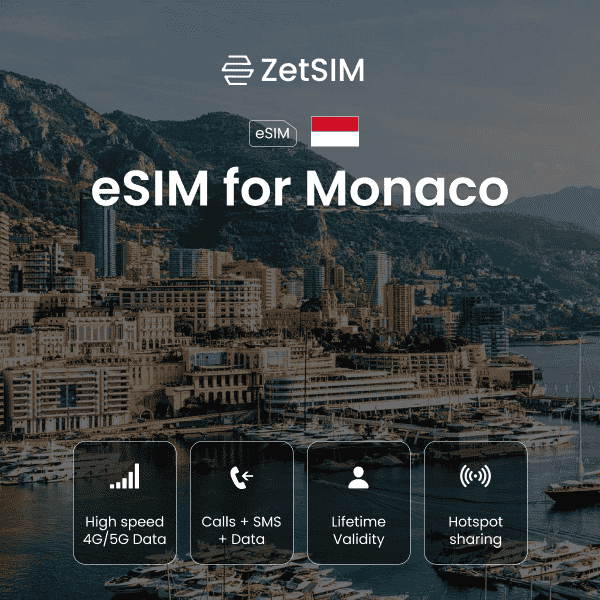 eSim für Monaco 