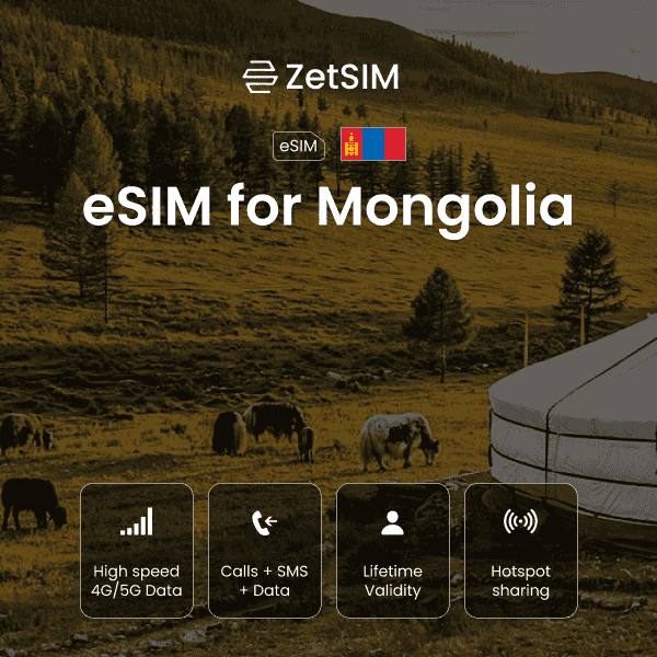 eSim für die Mongolei 