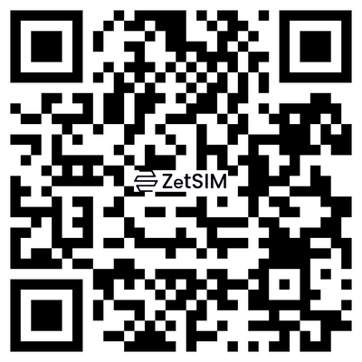 QR code to download Download the Zetsim eSIM app