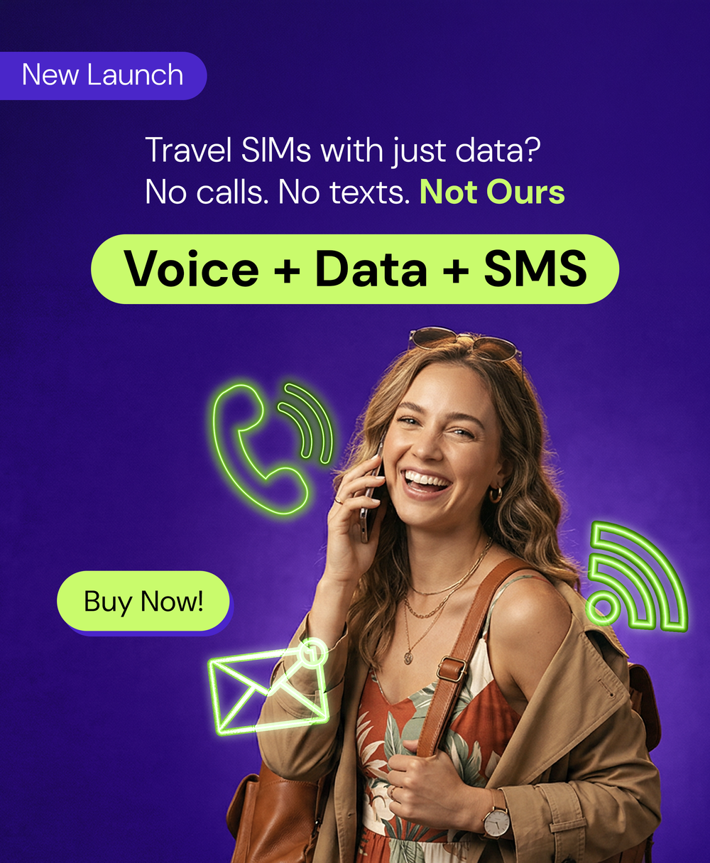 ZetSIM Global Travel eSIM with Full Voice, SMS and Data Plan