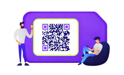 QR code to download Laden Sie die ZetSIM eSIM-App herunter.
